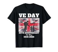 VE Day 80 Aniversario - Victoria en Europa Recuerdo de la Segunda Guerra Mundial Camiseta