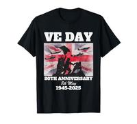 VE Day 80 Aniversario - Victoria en Europa Recuerdo de la Segunda Guerra Mundial Camiseta