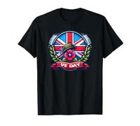 VE Day Anniversary Vintage Retro British Flag Camiseta