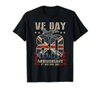 VE Day Flag 80 aniversario 2025 V E Day Celebrations Tees Camiseta