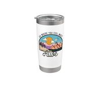 Ve donde te sientas más vivo - Vida de aventura Vaso térmico de acero inoxidable de doble pared