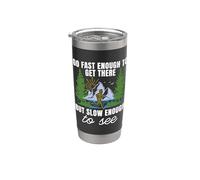 Ve lo suficientemente rápido como para llegar a Ultra Marathoner Trail Running Vaso térmico de acero inoxidable de doble pared