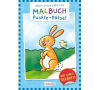 VE5: Mein erstes kleines Malbuch: Punkte-Rätsel: Mit tollen Stickern | Punkt-zu-Punkt-Bilder fürs erste Rätseln und Malen für Kindergarten-Kinder ab 3 Jahren