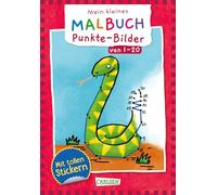VE5: Mein kleines Malbuch: Punkte-Bilder von 1 - 20: Mit tollen Stickern | Punkt-zu-Punkt-Bilder: Rätseln und Malen für Kinder ab 5 Jahren