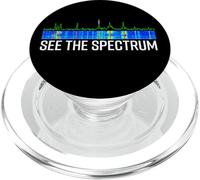 Vea la Pantalla de Cascada del analizador del Espectro Funny Ham Radio PopSockets PopGrip para MagSafe