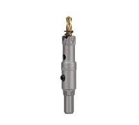 Vearter 15mm Coronas para Metal, Broca de Carburo Sierra Perforadora TCT Cortador para Metal Duro, Acero Inoxidable, Acero Dulce, Aleación de Aluminio, Cobre, Hierro, Plástico, Fibra de Vidrio