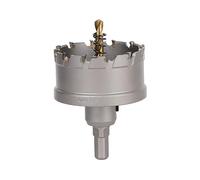 Vearter 63mm Coronas para Metal, Broca de Carburo Sierra Perforadora TCT Cortador para Metal Duro, Acero Inoxidable, Acero Dulce, Aleación de Aluminio, Cobre, Hierro, Plástico, Fibra de Vidrio