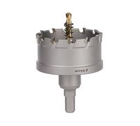 Vearter 64mm Coronas para Metal, Broca de Carburo Sierra Perforadora TCT Cortador para Metal Duro, Acero Inoxidable, Acero Dulce, Aleación de Aluminio, Cobre, Hierro, Plástico, Fibra de Vidrio