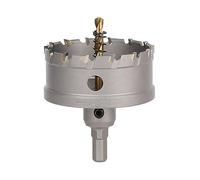 Vearter 73mm Coronas para Metal, Broca de Carburo Sierra Perforadora TCT Cortador para Metal Duro, Acero Inoxidable, Acero Dulce, Aleación de Aluminio, Cobre, Hierro, Plástico, Fibra de Vidrio