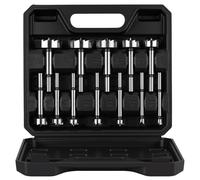 Vearter Forstner - Juego de 12 brocas de 10 a 50 mm, herramientas de carpintería multidientes HCS con vástago hexagonal, kit de brocas de perforación de bisagra para madera maciza, MDF, tablero de