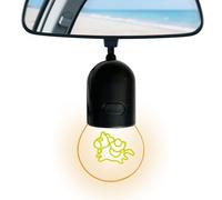 Veasbuu Car Interior Decoration, Rearview Mirror Decor Light, 3.5x1.97 inches Automotive Hanging LED Ornament for Car Truck SUV RV Trailer, Ambient Lighting Accessory for Sedan Pickup Vehicle Styling