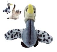 Veasbuu Cat Toys, Flapping Duck Cat Toy, 8.27x9.06 Inches Electric Rechargeable Smart Simulation Plush, Kitten Hunting, Interactive Pet Enrichment for Kittens Chasing and Exercise Play