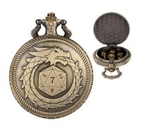 Veasbuu Dice Pocket Watch, Polyhedral Dice Case, Role Playing Dice Watch, Metal Dice Pocket Watch, Polyhedral Dice Dice for Games, Pocket Watch for Gamers, Dice Watch, Dice Storage Pocket Watch