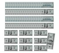 Veasbuu Dollar Bill Banknote, Movie Props Fake Dollars, 5.91x2.44 Inches Pretend Play Educational Toys, Simulation Money Compact for Boys, Girls, Teens, Youth, Women, Men, Mom, Dad