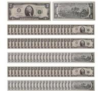 Veasbuu Dollar Bill Banknote, Movie Props Fake Dollars, 5.91x2.44 Inches Pretend Play Educational Toys, Simulation Money Compact for Boys, Girls, Teens, Youth, Women, Men, Mom, Dad