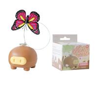 Veasbuu Electronic Cat Toy, Butterfly Motion Teaser, 2,76 x 2,56 x 2,56 pulgadas, pared interactiva con acción de rotación automática, herramienta de entretenimiento con batería para practicar y jugar