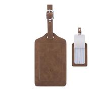 Veasbuu Etiquetas para maleta, etiqueta de de equipaje para equipaje, accesorios de cordón portátil, diseño de piel sintética para avión, viajes, crucero, vuelo, hombres y mujeres