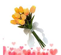 Veasbuu Flores Artificiales con Luces,10 Unidades para Decoración del Hogar | Luz Nocturna de Sobremesa - para Hogar, Boda, Apartamento, Entrada, Chimenea, Hotel, Salón, Dormitorio, Comedor,