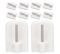 Veasbuu Ganchos de pared sin perforación, ganchos de pared pequeños blancos, ganchos pequeños adhesivos de diseño compacto para dormitorio, habitación de los niños, cocina, sala de estar y baño