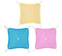 Veasbuu Hamster Hammock, Mesh Cooler Hammock, 6.3x5.91 pulgadas Quick Drying Breathable Cooling Bed, Cage Acccessories, Hamsters Summer Gear for Home, Indoor, Squirrels and Chinchillas