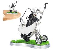 Veasbuu Juego de bolígrafos de golf | de golf en miniatura con carrito, 3 bolígrafos de palos | Recuerdos divertidos, juego de bolígrafos de club para adultos y hombres golfistas
