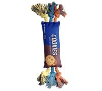Veasbuu Juguetes interactivos para Perros Squeaky, Juguetes para Masticar, Juguetes indestructibles para Perros pequeños, Gatos, Masticar Mascotas, 13,39 x 3,54 x 1,97 Pulgadas, Cuerda de