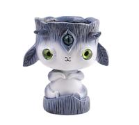 Veasbuu Lindo Alien Flowerpot, Resin Alien Planter, Creative Head Planter, Fantasy Flower Pot, Planter Planter with Eyes, Big Eyes Planter, Resin Planter Pot, Alien Pot