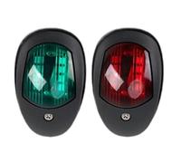Veasbuu Marine Navigation Lights, Red Green Waterproof Light, Boating Accessories for Fishing, Yachts, Trailers, Night Navigation, Bowfishing, Pond, Dock, Outdoor Marines Use, White, Black and Gray