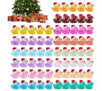 Veasbuu Mini pato de resina luminoso, figuras duraderas que brillan en la oscuridad, mini resina brillante, patos brillan en la oscuridad para compañeros de familia