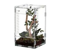 Veasbuu Recinto para reptiles, jaula de hábitat de tarántula de escape, de araña de tarántula, para observación de cría, aula, hogar, oficina, tienda de mascotas