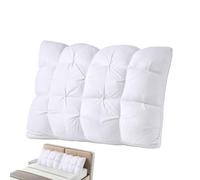 Veasbuu Soft and Breathable Down Bed Pillow, Luxury Hotel-Quality Sleeping Cushion, Ergonomic Neck and Lumbar Support Pillow, Premium Plush Headrest For Home Bedrooms Dorms Travel Reading