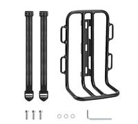 Veasbuu Soporte de horquilla para bicicleta, gran capacidad de carga, portaequipajes, accesorios de ciclismo con calidad resistente, diseño para estante de equipaje, tubo de horquilla delantera