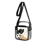 Veasbuu Stadium Approved Small Adjustable Purse Clear Concert Bag, Clear Fanny Pack, Transparent Waterproof Waist Pack For Events Concerts Makeup Festivals Sports Baseball