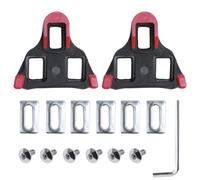 Veasbuu Tacos para zapatos de ciclismo, 2 tacos de pedales de ciclismo de bloqueo, tacos de ciclismo de repuesto, clips de bicicleta de carretera para hombres y mujeres