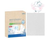 Veasbuu Tinte blanco para ropa, 10 hojas de abrillantador natural, tinte blanco para ropa, ropa de lavandería, algodón, lana, madera, lino, camisa y jeans