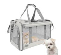 Veasbuu Transportador de mascotas para gatos | de viaje transpirable de 20 libras | Transportador de mascotas pequeño | para aventura al aire libre, camping, hospital, avión, coche