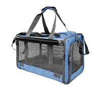 Veasbuu Transportador pequeño para gatos, bolsa de viaje portátil transpirable de 20 libras, transportador de viaje para gatos, para aventuras al aire libre, camping, hospital, avión, coche