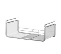 Veasbuu Under Shelf Basket, Expandable Organizer Rack, 15.94x9.37x7.4 inches Hangable Storage, Multifunctional Racks Insert for Wardrobe, Bathroom, Kitchen, Space-Saving Home Solution