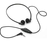 VEC Electronics Spectra SP-VC 5 Deluxe Twin Speaker Transcription Headset, Volume Control and Stereo/Mono Switch, 5 ft. Cord with a 3.5mm Right Angle Stereo Plug, Pouch for Personal Storage