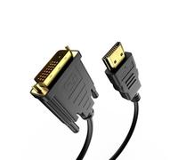 Vecbmn HDMI a DVI Cable Adaptador 1.8M, Cable HDMI a DVI 4K, bidireccional D-Vi-D de Doble Enlace a H-DMI Cable Convertidor, 1080P Highspeed Full HD 24+1 convertidor bidireccional soporta 3D - 1.8M