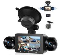 VECHTEL 1080P Dashcam Auto, Pantalla IPS de 3 Pulgadas Dash CAM Auto con Visión Nocturna, Tarjeta 64GB Gratis, G-Sensor, Modo Parking 24H, Grabación en Bucle, Asistente de Marcha Atrás