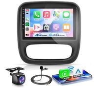VECHTEL 4G+64G Android 13 Radio de Coche para Renault Trafic/Fiat Talento/Opel Vivaro/Nissan NV300, 9'' HD Pantalla Táctil con Carplay Android Auto Inalámbrico GPS WiFi USB Bluetooth 5.0 FM RDS Cámara