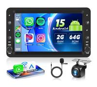 VECHTEL Radio Coche 2G+64G Android 15 para Alfa Romeo 159 2004-2011, 7 Pulgadas HD de Pantalla Táctil de Autoradio con Carplay Android Auto Inalámbrico DAB+ GPS Wi-Fi USB Bluetooth Radio FM RDS Cámara