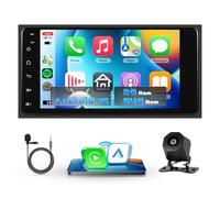 VECHTEL Radio Coche 2G+64G Android 15 para Toyota Hilux RAV4 Corolla Prado Land Cruiser, 7 Pulgadas HD 2.5D Pantalla Táctil con Carplay Android Auto Inalámbrico GPS Wi-Fi USB Bluetooth FM RDS Cámara