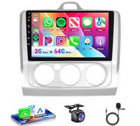 VECHTEL Radio de Coche 2G+64G Android 15 para Ford Focus Mk2 II 2 2004-2011, 9 Pulgadas HD 2.5D Pantalla Táctil Radio con Carplay Android Auto Inalámbrico GPS Wi-Fi USB Bluetooth FM RDS Cámara Trasera
