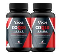 Vecos Coenzima Q10 200mg | 240 Cápsulas Ubiquinona Fermentada Natural | Alta Absorción que favorece la energía celular, aporta acción antioxidante y contribuye al bienestar y vitalidad diaria.