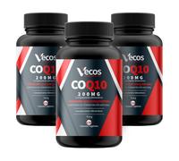 Vecos Coenzima Q10 200mg | 360 Cápsulas Ubiquinona Fermentada Natural | Alta Absorción que favorece la energía celular, aporta acción antioxidante y contribuye al bienestar y vitalidad diaria.