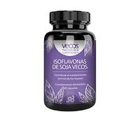 VECOS NUCOCEUTICAL A LUXURY FOR HEALTH Isoflavonas de Soja con Calcio, Magnesio y Zinc | Ayuda a Aliviar los síntomas de la menopausia, el cansancio y la fatiga 60 cápsulas Vegetales
