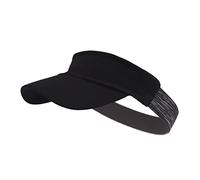 VECRY Mujeres Sol Gorra con Visera para Correr y Deporte - Hombres Golf Tenis Sombreros de Secado Rápido (M,Elástico-Negro)