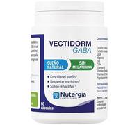 Vectidorm GABA 60 Cápsulas | Nutergia | Complemento Alimenticio para Relajación y Sueño | Con GABA y Extractos Naturales | Apto para Veganos